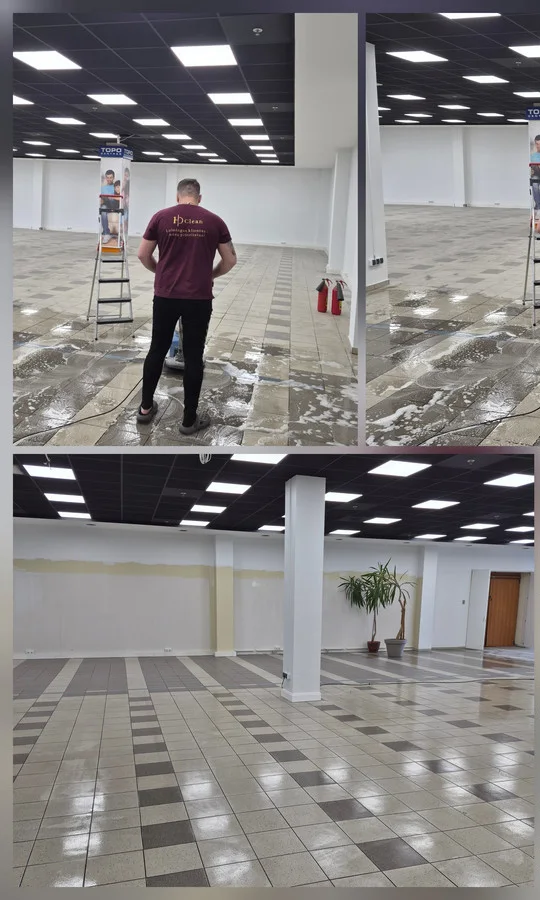 Komercinių patalpų grindų valymas